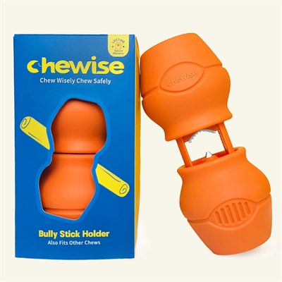 Chewise Bully Stick Holder Til Hundesnacks ORANGE Medium